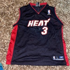 Kids Miami Heat #3 Wade Jersey size L